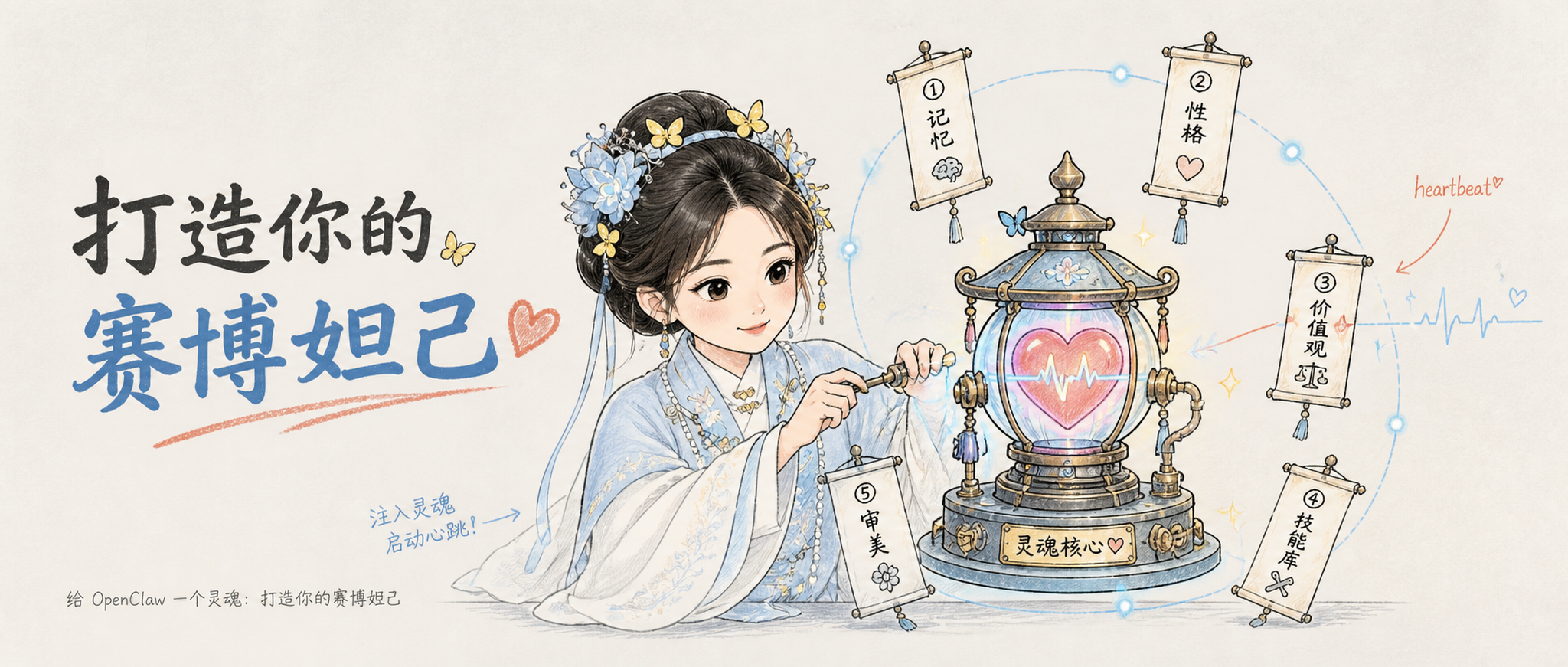 给 OpenClaw 一个灵魂:打造你的赛博妲己