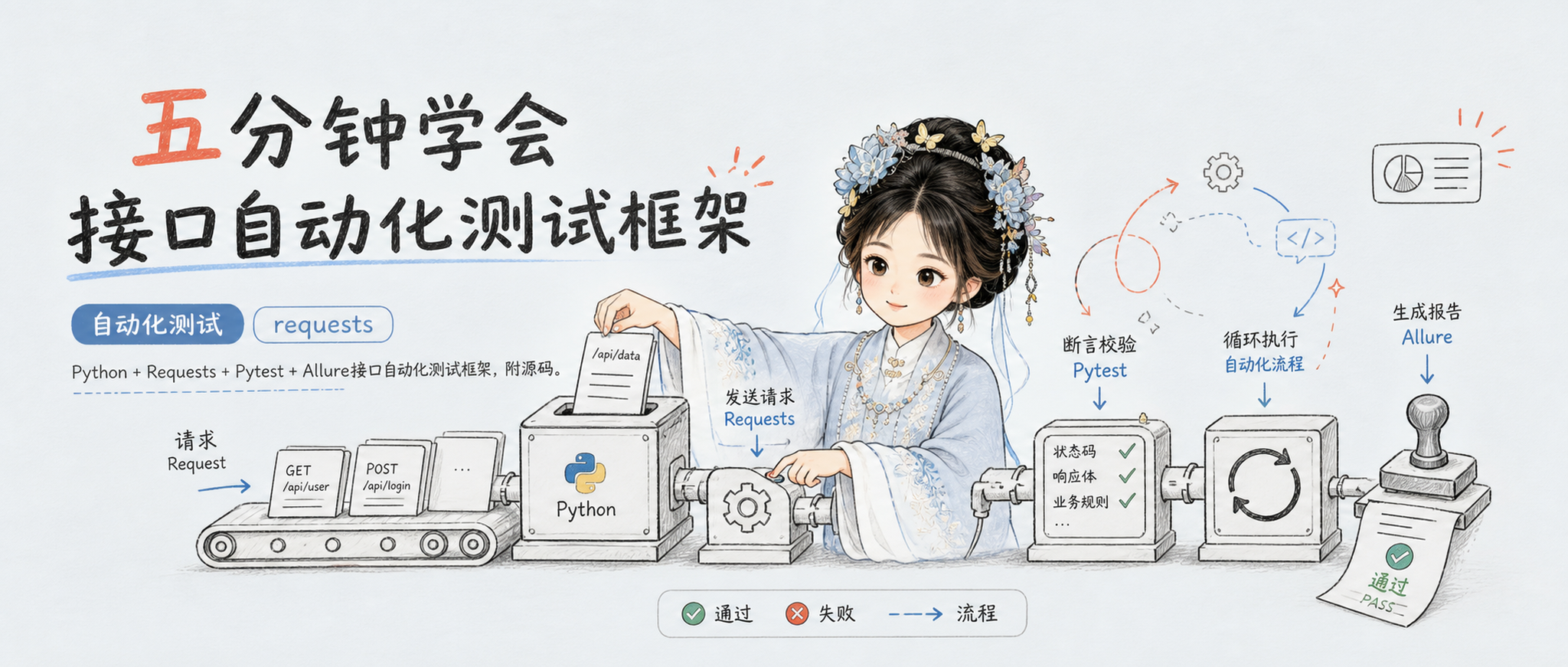 五分钟学会接口自动化测试框架
