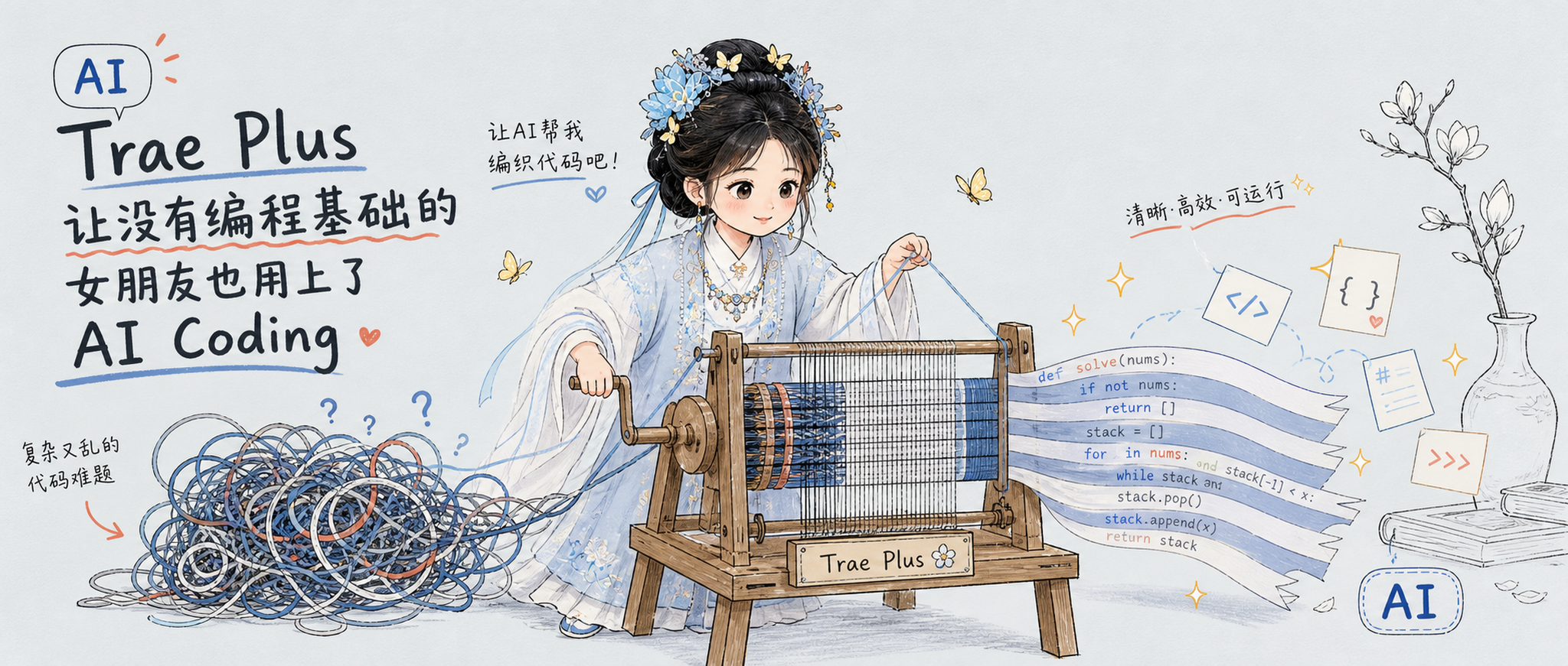 Trae Plus 让没有编程基础的女朋友也用上了 AI Coding